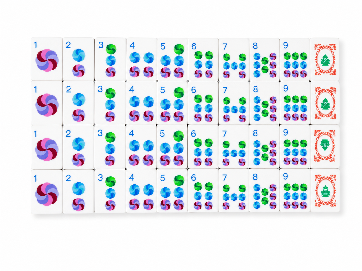Original Artwork American Mahjong Set 160 Tiles, Luxury 3-Layer Aqua Swirl Resin Mah Jongg with Creative Mask Joker, Dragon & Peacock Custom Illustrated Tiles